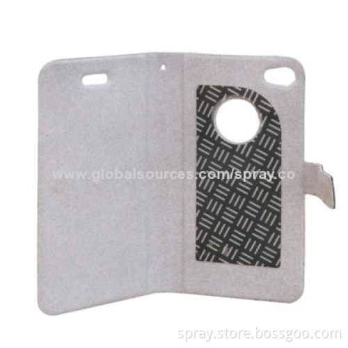 Classic Red and Black Stripe Flip Magnetic Protector Cover Leather Cases for iPhone 4/4S, OEM
